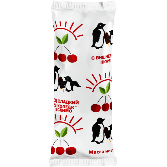 «28 КОПЕЕК» лёд вишневый в какао глазури  эскимо